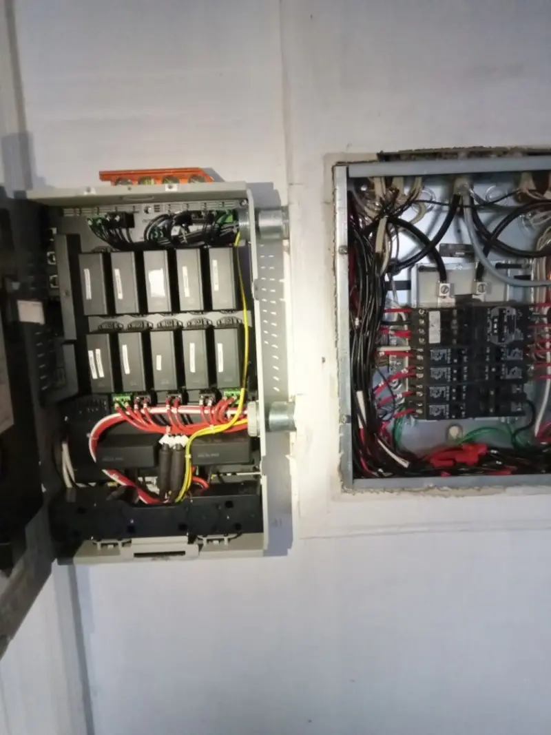 Electrical panel upgrade completed for Security Camera Wiring in Newark